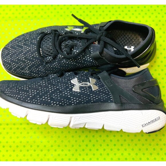 Under Armour Speedform Charged Running Shoes Size 8.5 US Black & White - Picture 1 of 7